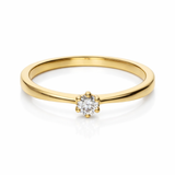 ANILLO SOLITARIO CON DIAMANTE 0.11 QUILATES BRIGID