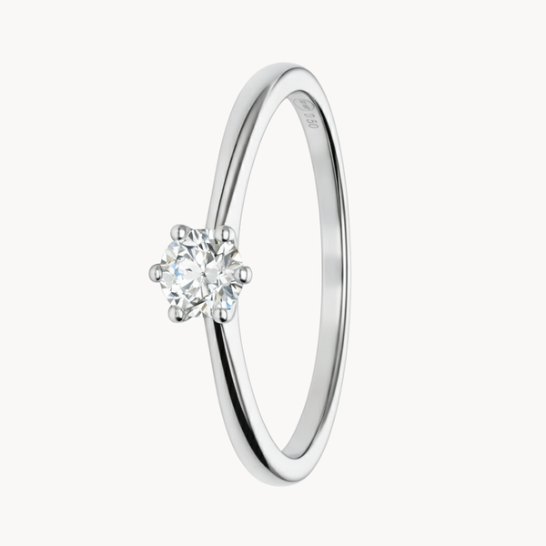 ANILLO SOLITARIO CON DIAMANTE 0.20 QUILATES AMBER