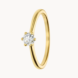 ANILLO SOLITARIO CON DIAMANTE 0.20 QUILATES AMBER