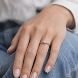 ANILLO SOLITARIO CON DIAMANTE 0.20 QUILATES AMBER