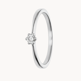 ANILLO SOLITARIO CON DIAMANTE 0.11 QUILATES BRIGID