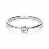 ANILLO SOLITARIO CON DIAMANTE 0.11 QUILATES BRIGID