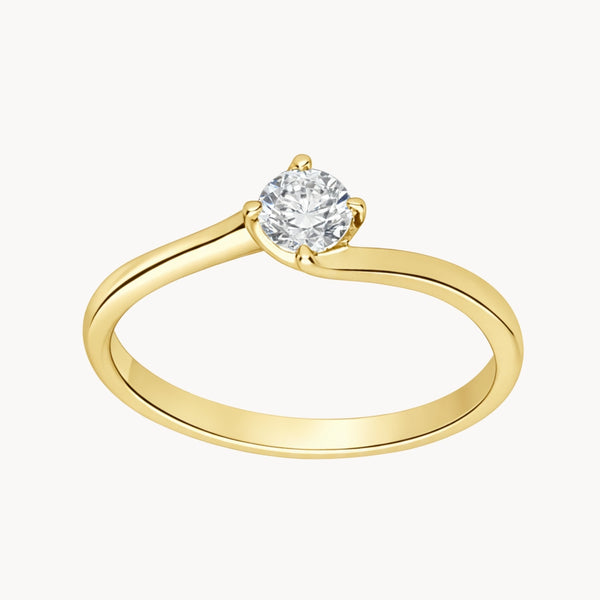 ANILLO SOLITARIO CON DIAMANTE 0.10 QUILATES KERRIE