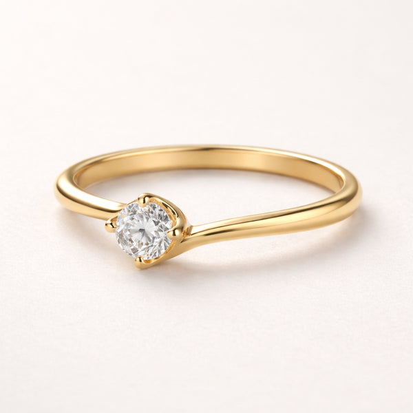 ANILLO SOLITARIO CON DIAMANTE 0.10 QUILATES KERRIE