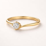 ANILLO SOLITARIO CON DIAMANTE 0.10 QUILATES KERRIE