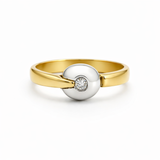 ANILLO BICOLOR CON DIAMANTE BRITTANY