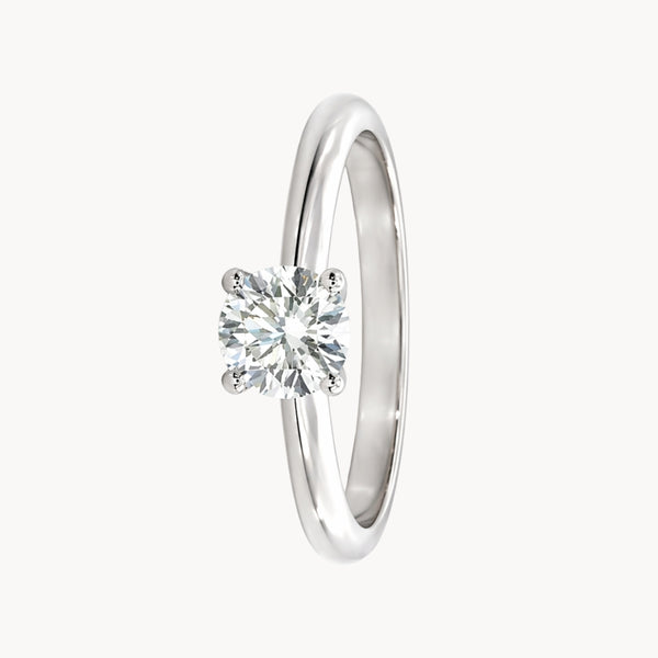 ANILLO SOLITARIO DIAMANTE CREADO 0.75 QUILATES CERTIFICADO IGI
