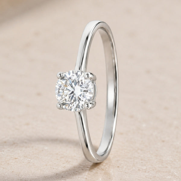 ANILLO SOLITARIO DIAMANTE 0.50 QUILATES CERTIFICADO IGI