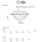 ANILLO SOLITARIO DIAMANTE 0.50 QUILATES CERTIFICADO IGI