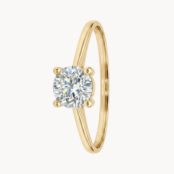 ANILLO SOLITARIO DIAMANTE 0.77 QUILATES CERTIFICADO IGI