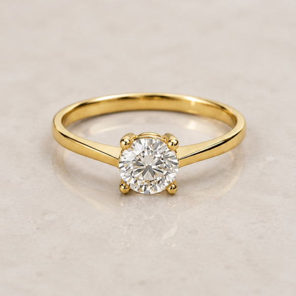 ANILLO SOLITARIO DIAMANTE 0.77 QUILATES CERTIFICADO IGI