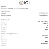 ANILLO SOLITARIO DIAMANTE 1 QUILATE CERTIFICADO IGI