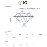 ANILLO SOLITARIO DIAMANTE 1 QUILATE CERTIFICADO IGI
