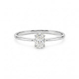 ANILLO SOLITARIO DIAMANTE CREADO 0.31 QUILATES CERTIFICADO IGI