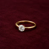 ANILLO SOLITARIO DIAMANTE CREADO 1 QUILATE CERTIFICADO IGI