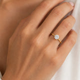 ANILLO SOLITARIO DIAMANTE CREADO 1.510 QUILATES CERTIFICADO IGI