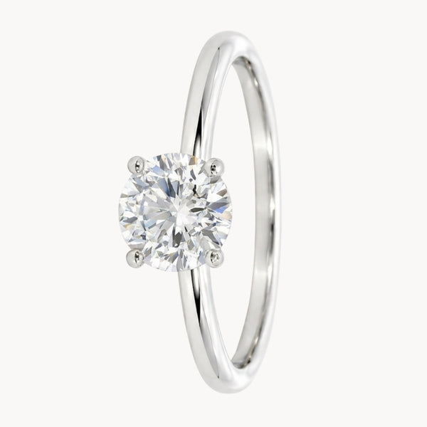 ANILLO SOLITARIO DIAMANTE CREADO 1.20 QUILATES CERTIFICADO IGI