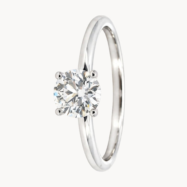 ANILLO SOLITARIO DIAMANTE CREADO 0.75 QUILATES CERTIFICADO IGI
