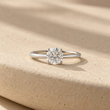 ANILLO SOLITARIO DIAMANTE CREADO 0.75 QUILATES CERTIFICADO IGI