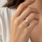 ANILLO SOLITARIO DIAMANTE CREADO 0.75 QUILATES CERTIFICADO IGI