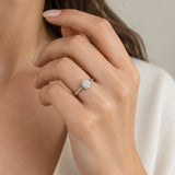 ANILLO SOLITARIO BANDA REDONDA DIAMANTE CREADO 1.50 QUILATES CERTIFICADO IGI