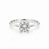 ANILLO SOLITARIO BANDA REDONDA DIAMANTE CREADO 1.50 QUILATES CERTIFICADO IGI