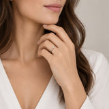 ROUND BAND SOLITAIRE RING WITH FOUR PRONGS AND A 0.24-CARAT DIAMOND