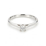 ANILLO SOLITARIO HENDIDURAS ABIERTAS CON DIAMANTE 0.23 QUILATES