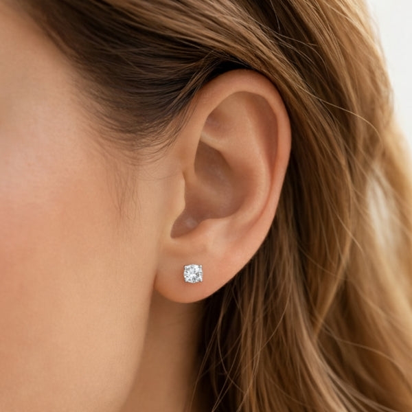 PENDIENTES DIAMANTES CREADOS 1.020 QUILATES CERTIFICADO IGI