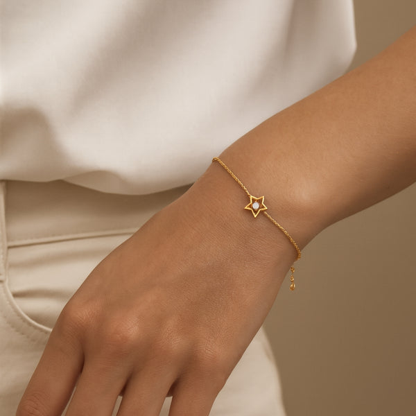 PULSERA ESTRELLA CON DIAMANTE LUCILE