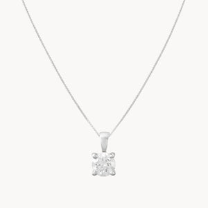 COLGANTE CON DIAMANTE GARRAS 0.40 QUILATES PUNTO DE LUZ CERTIFICADO IGI