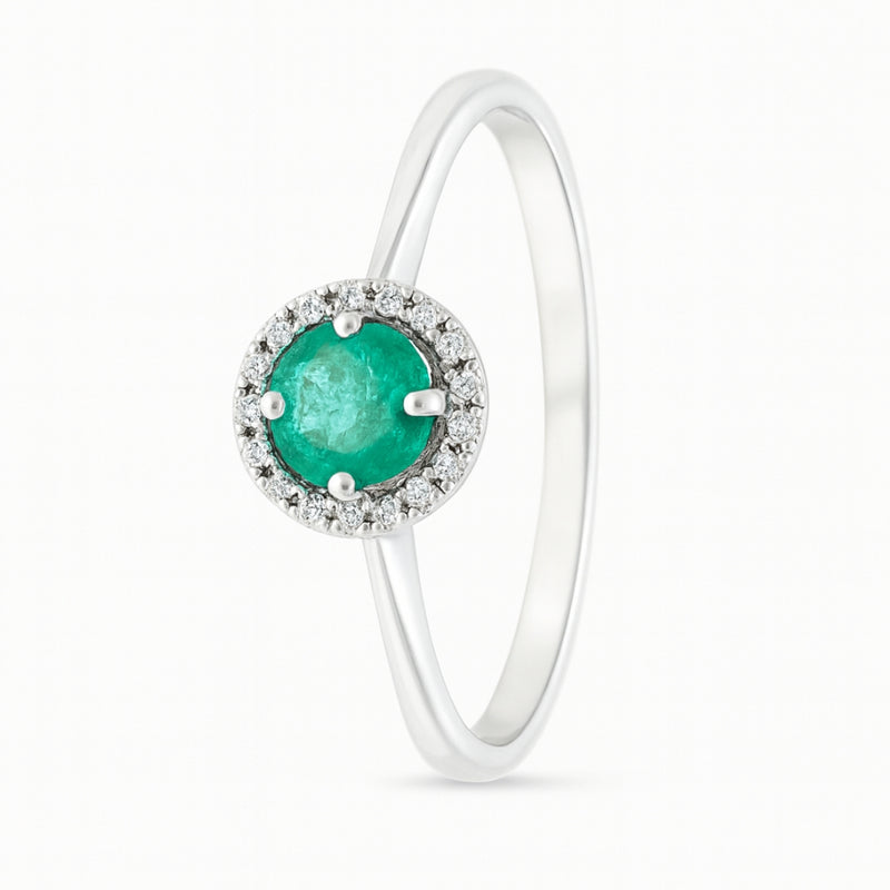 ANILLO ESMERALDA Y DIAMANTES BERIT
