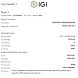 PENDIENTES DIAMANTES CREADOS 1.020 QUILATES CERTIFICADO IGI