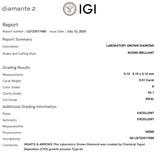 PENDIENTES DIAMANTES CREADOS 1.020 QUILATES CERTIFICADO IGI