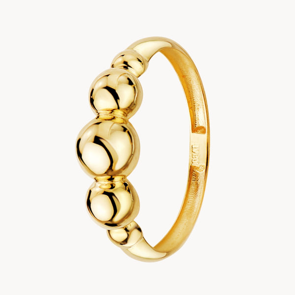 ANILLO BOLAS ACABADO PULIDO