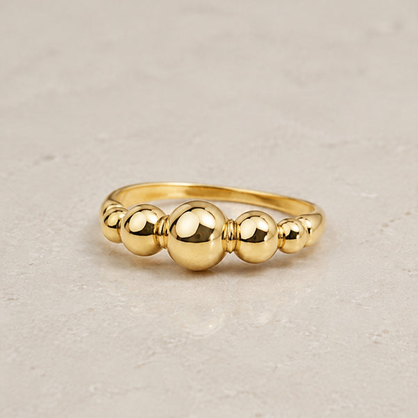 ANILLO BOLAS ACABADO PULIDO