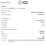 PENDIENTES DIAMANTES CREADOS 2.060 QUILATES CERTIFICADO IGI