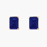 EMERALD-CUT SAPPHIRE EARRINGS