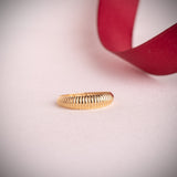ANILLO GALLONADO ORO LISO