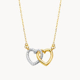 COLLAR CORAZONES CON CIRCONITAS ASHA