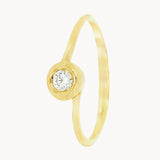 ANILLO SOLITARIO CHATON CON DIAMANTE 0.10 QUILATES JODENE