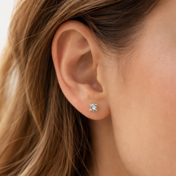 PENDIENTES DIAMANTES CREADOS 1.040 QUILATES CERTIFICADO IGI