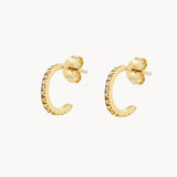 PENDIENTES AROS ABIERTOS CON DIAMANTES