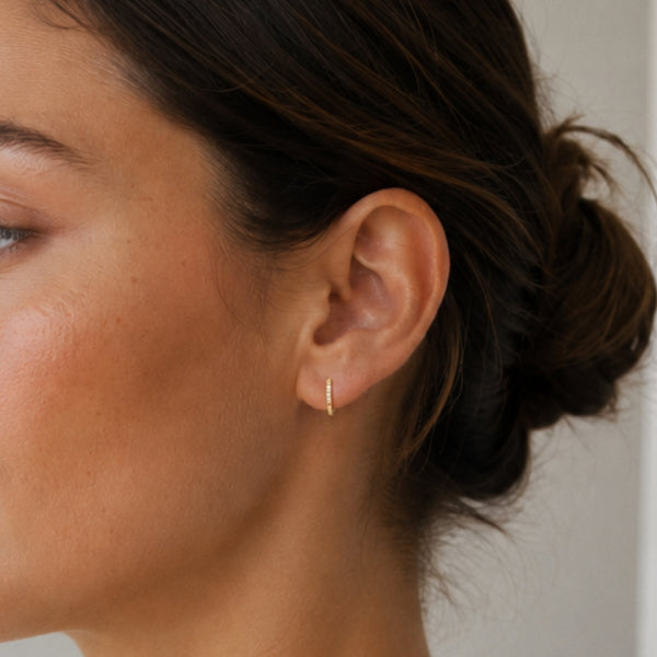 PENDIENTES AROS ABIERTOS CON DIAMANTES