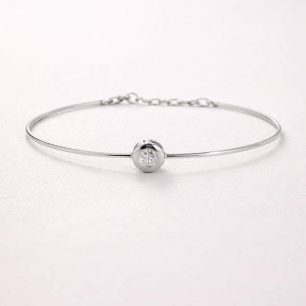 PULSERA RÍGIDA CON DIAMANTE VIVIETTE II