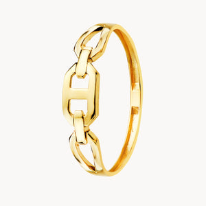 Polished and shiny anchor ring