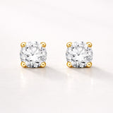 PENDIENTES DIAMANTES CREADOS 1.040 QUILATES CERTIFICADO IGI