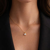 COLGANTE CON DIAMANTE GARRAS 0.50 QUILATES PUNTO DE LUZ CERTIFICADO IGI