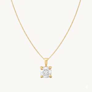 COLGANTE CON DIAMANTE GARRAS 0.50 QUILATES PUNTO DE LUZ CERTIFICADO IGI