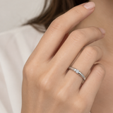 SOLITAIRE RING WITH CENTER DIAMOND